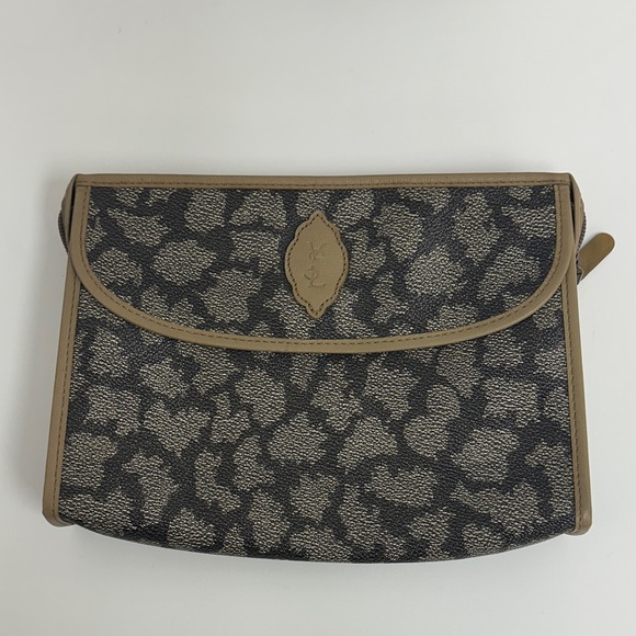 Yves Saint Laurent Black and Tan Clutch - Picture 12 of 13